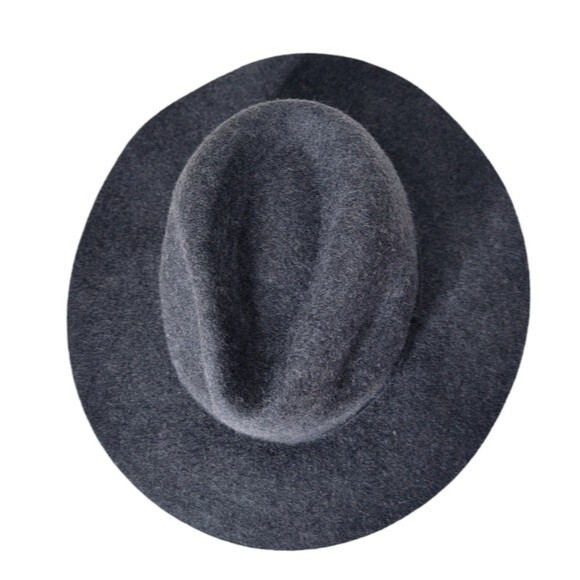 JCrew Grey Fedora Wool Hat Size M/L NWT - Picture 1 of 9